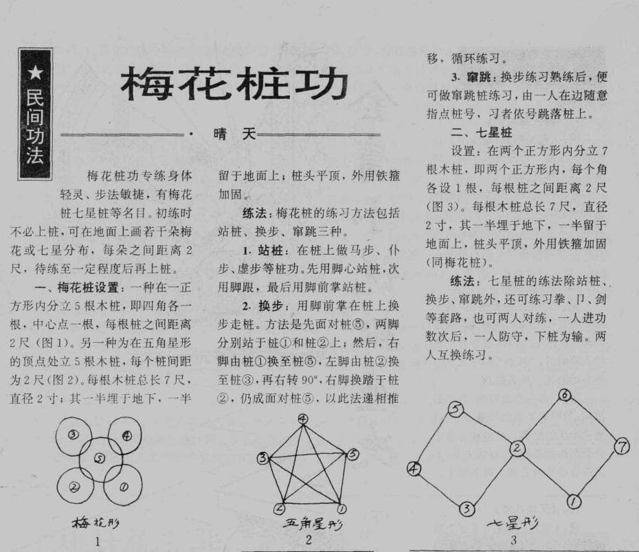 【梅花桩功】专练身步轻灵敏捷