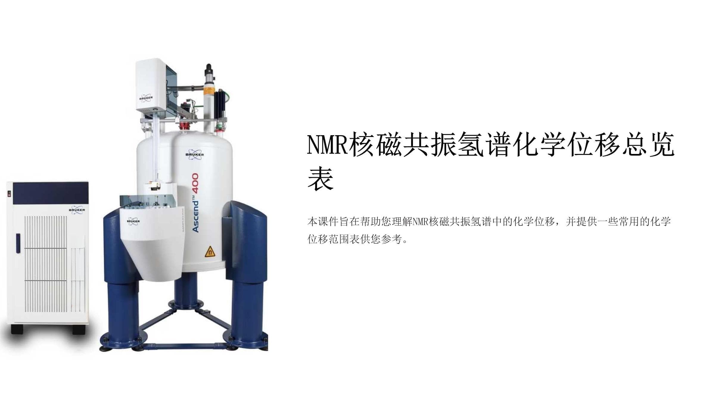 NMR核磁共振氢谱化学位移总览表