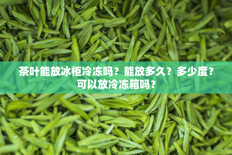 茶叶能放冰柜冷冻吗？能放多久？多少度？可以放冷冻箱吗？