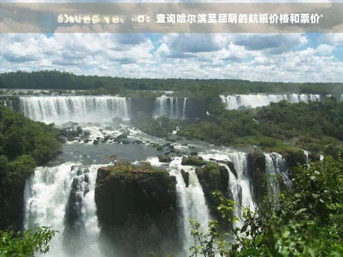 哈尔滨到昆明多少钱飞机票：查询哈尔滨至昆明的航班价格和票价