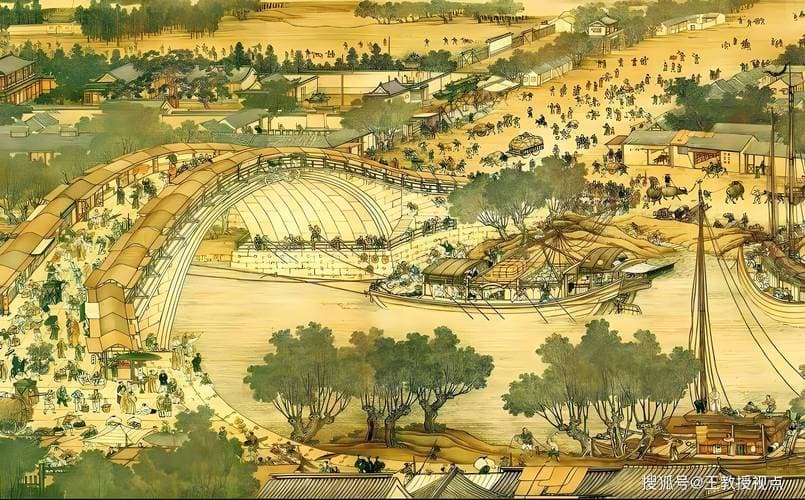 清明上河图揭秘：春季繁华景象