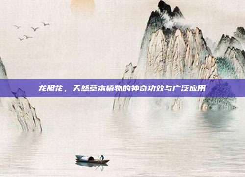 龙胆花，天然草本植物的神奇功效与广泛应用