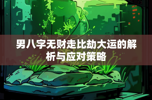 男八字无财走比劫大运的解析与应对策略