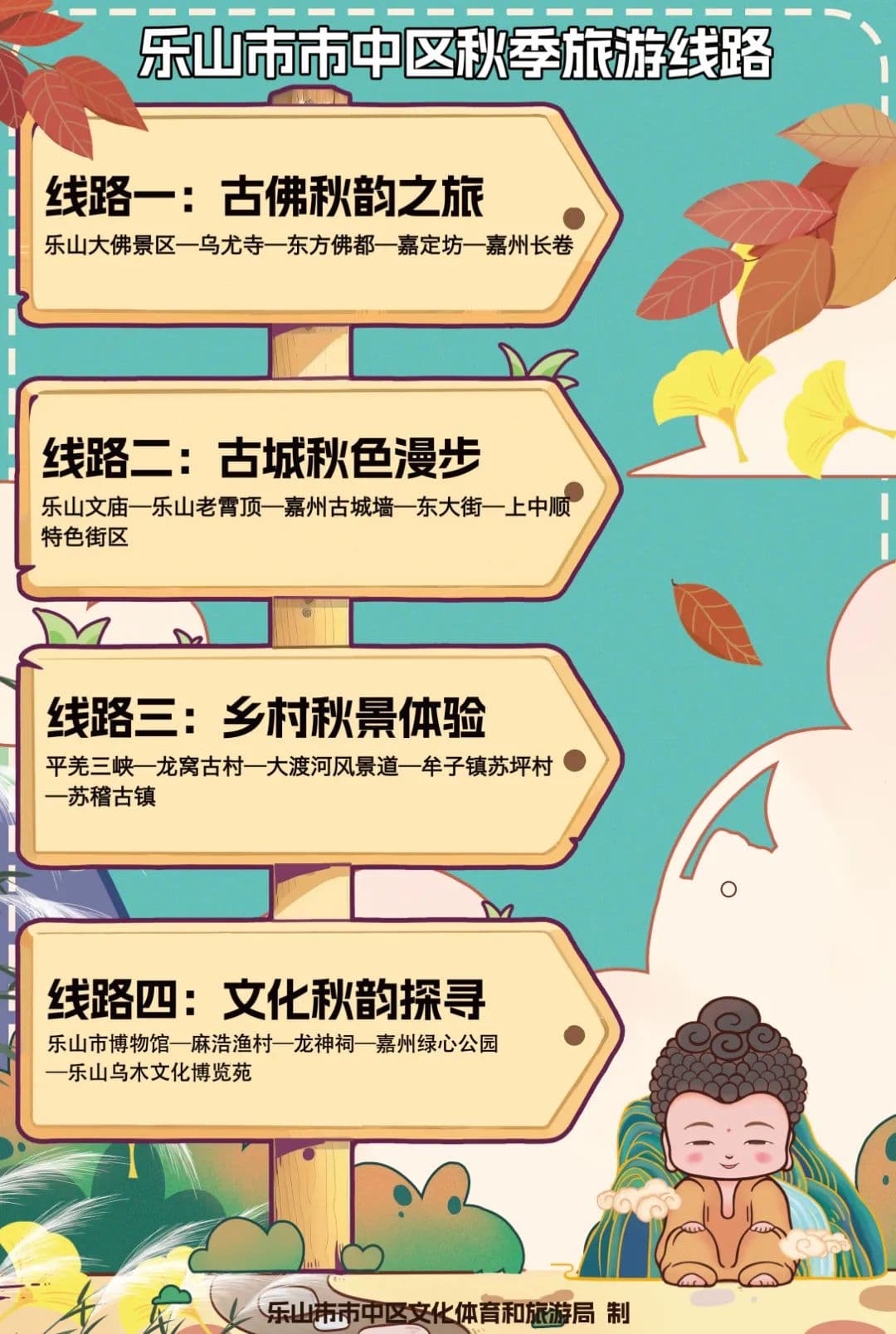 乐山这4条秋季最值得打卡的线路，太适合国庆来玩啦！