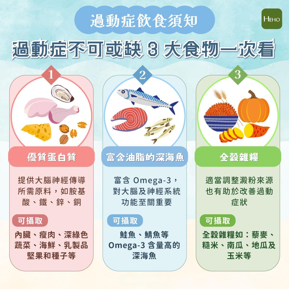 过动症饮食须知：三大类食物助改善，补错反而更糟！