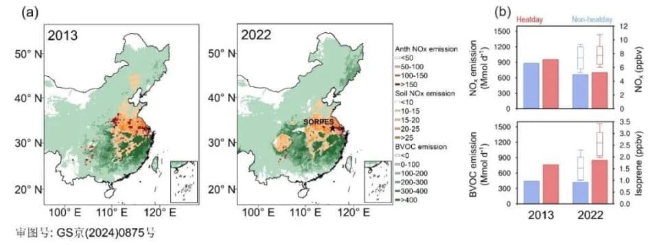 研究揭示：气候变暖下“热浪-臭氧”复合极端事件的应对之道