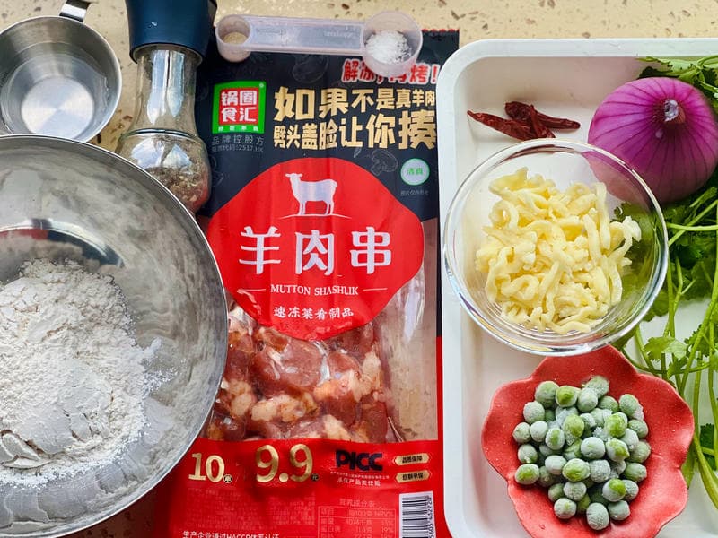 土耳其风味烤羊肉馕饼