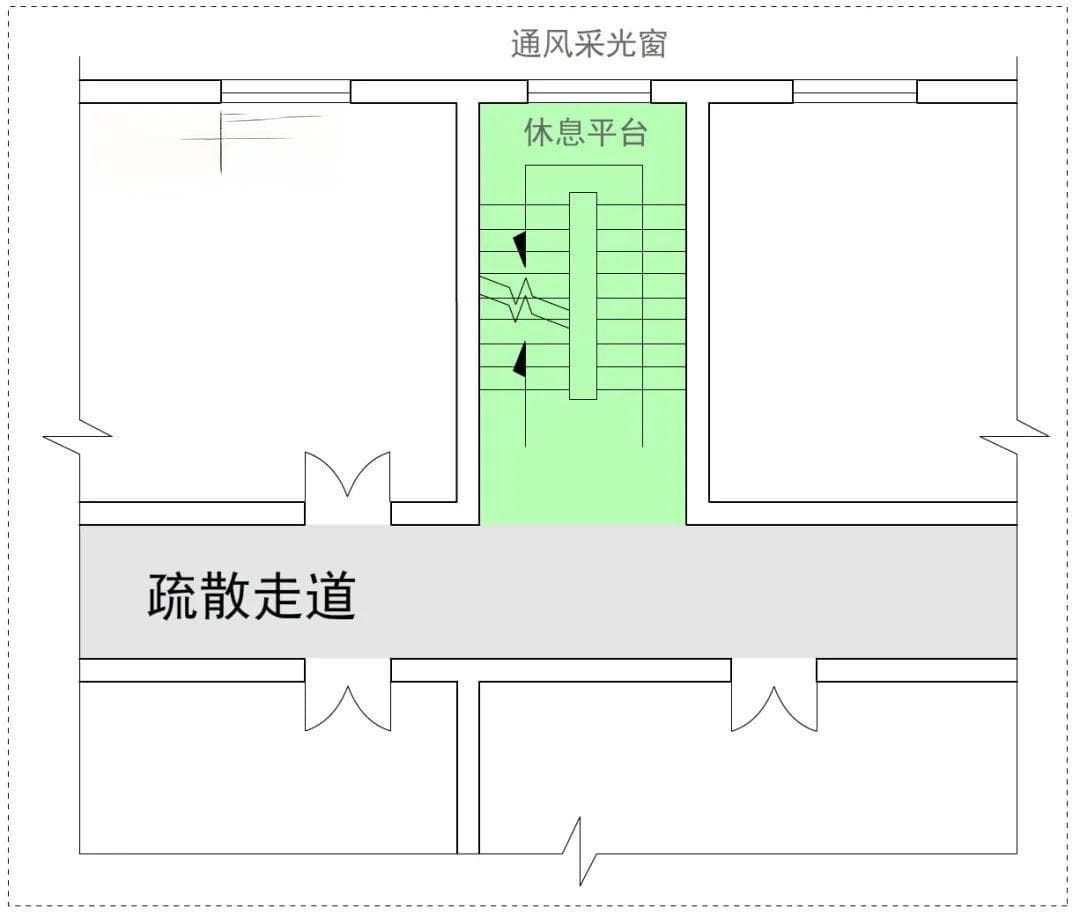 敞开楼梯间-是否需要每层设置通风采光窗？