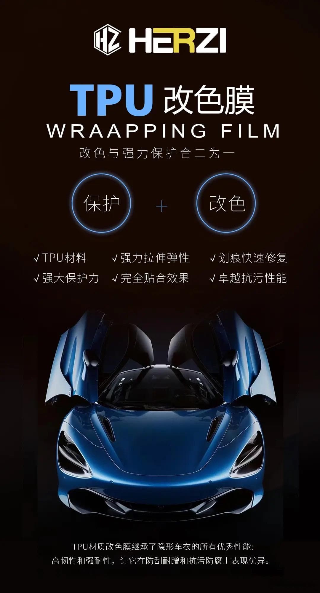 PVC、PET与TPU改色膜：解析与比较，谁更胜一筹？