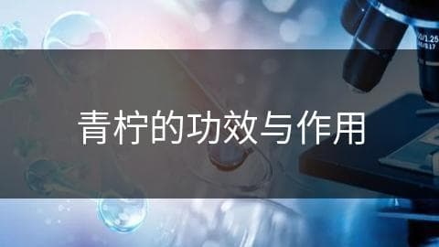 青柠的功效与作用