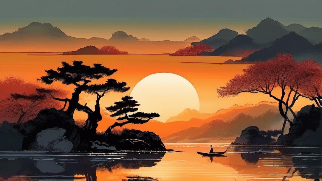 6首唯美的落日诗词：夕阳河畔，落日倾城，赏心悦目