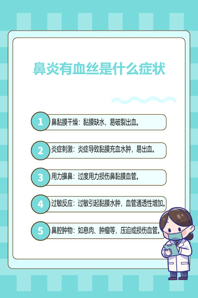 鼻炎有血丝是什么症状