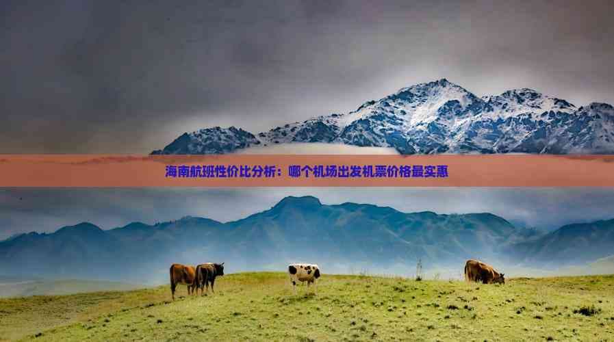 海南航班性价比分析：哪个机场出发机票价格最实惠