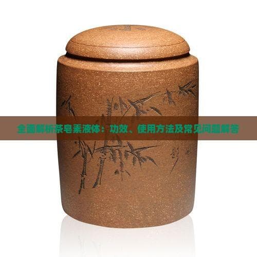 一文详解茶皂素液体：天然多功能的清洁、农业与消防解决方案