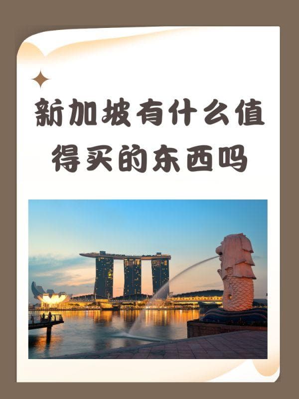 新加坡旅游购物全攻略：必买特产和纪念品推荐