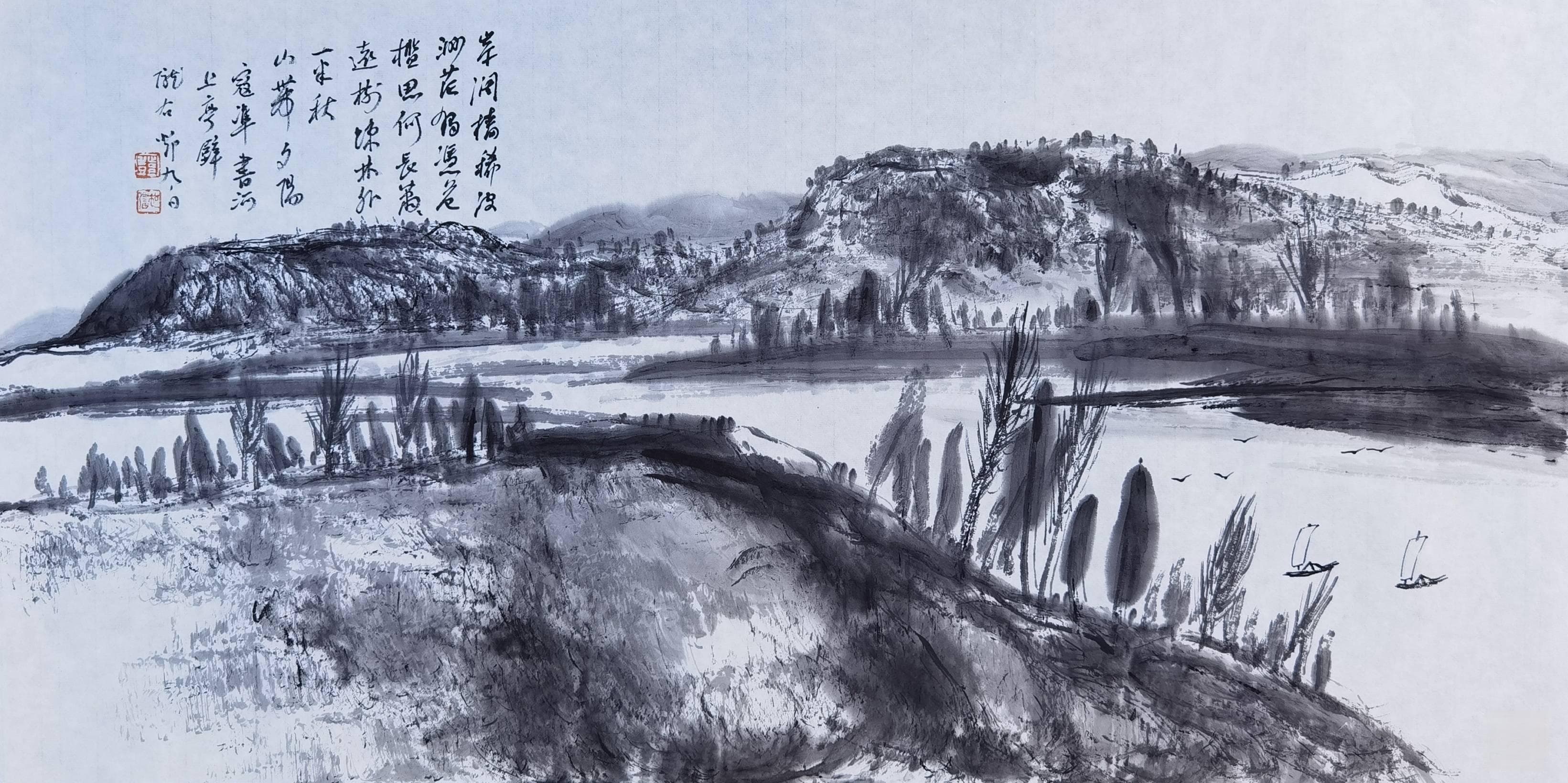 从伏羲女娲文化观画家邓加强承古韵展新姿
