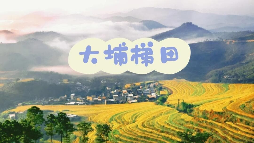 大埔文化深度体验，坪山梯田+客家风情一次get！