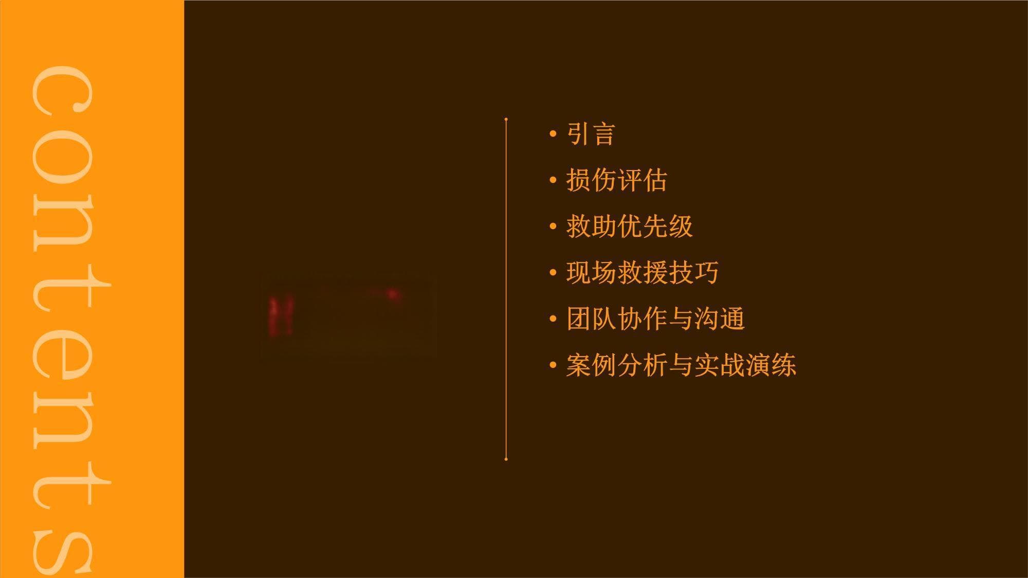 突发事件救援培训中的损伤评估和救助优先级