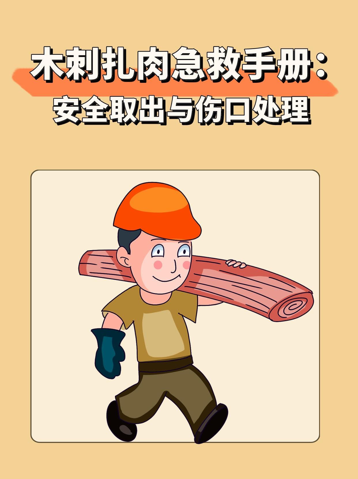木刺扎肉急救手册：安全取出与伤口处理