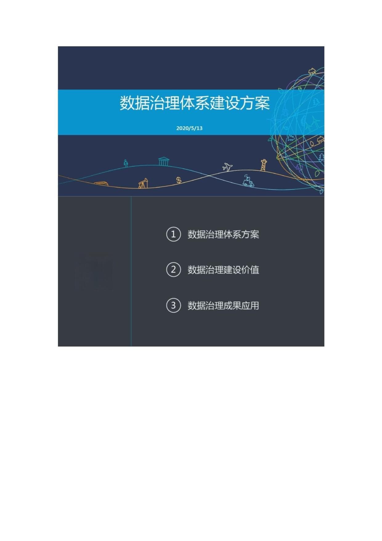 数据治理体系解决方案