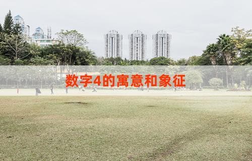 数字4的寓意和象征意义探索