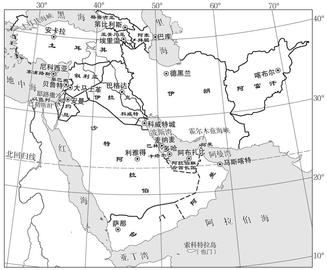 高中区域地理知识总结！（西亚）