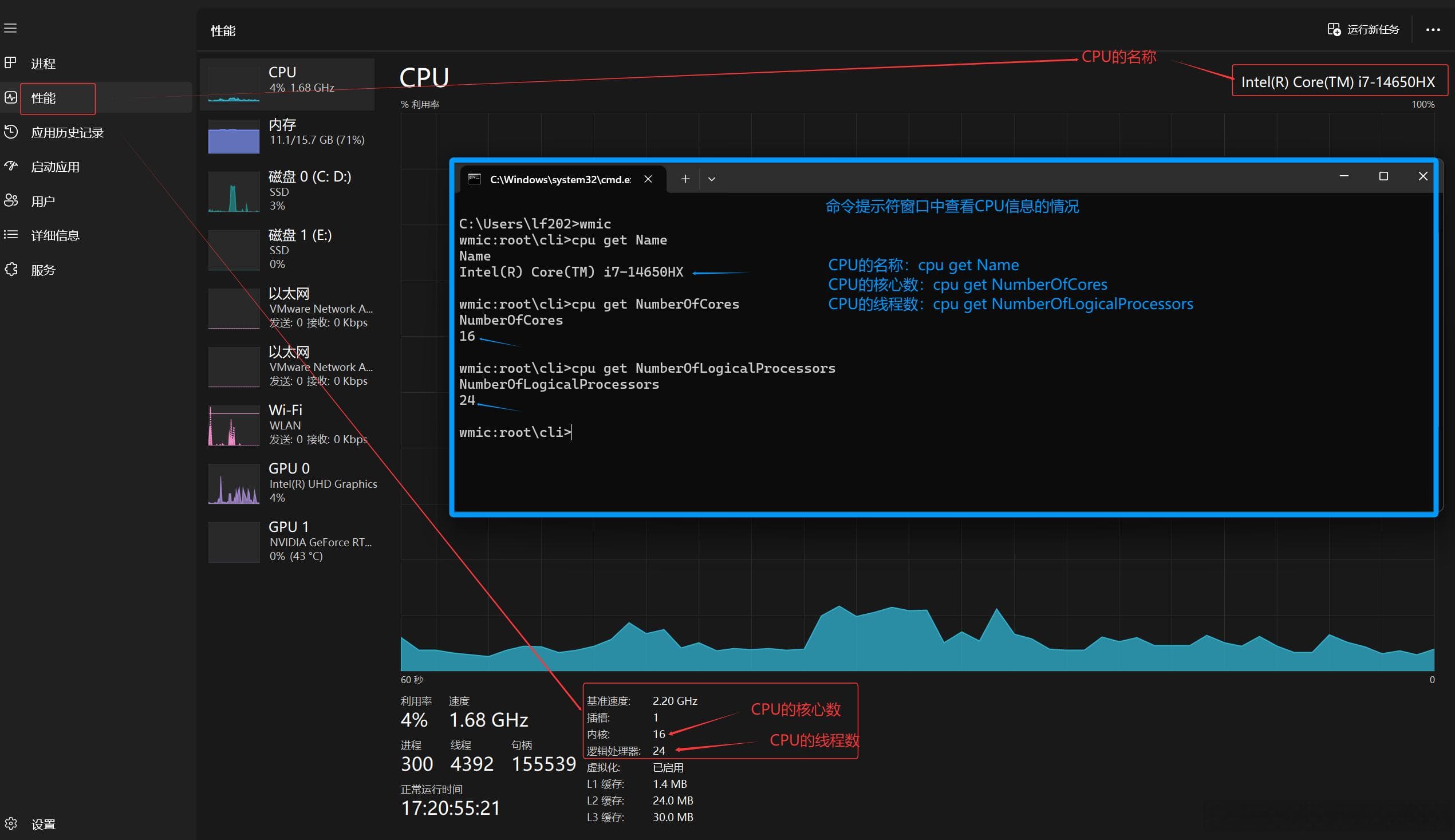 Windows查看CPU信息的常用方法