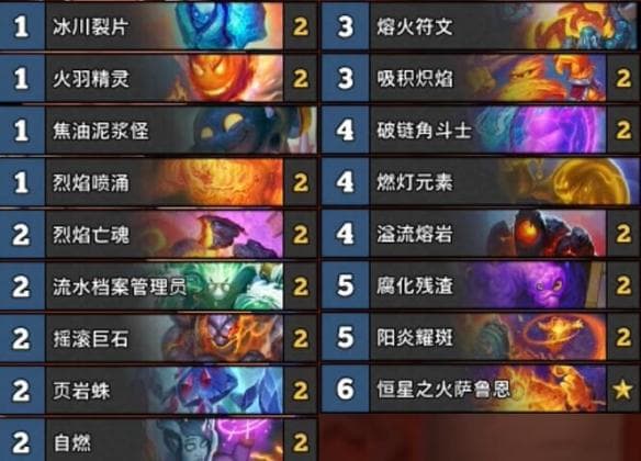 炉石传说元素法师卡组推荐2025