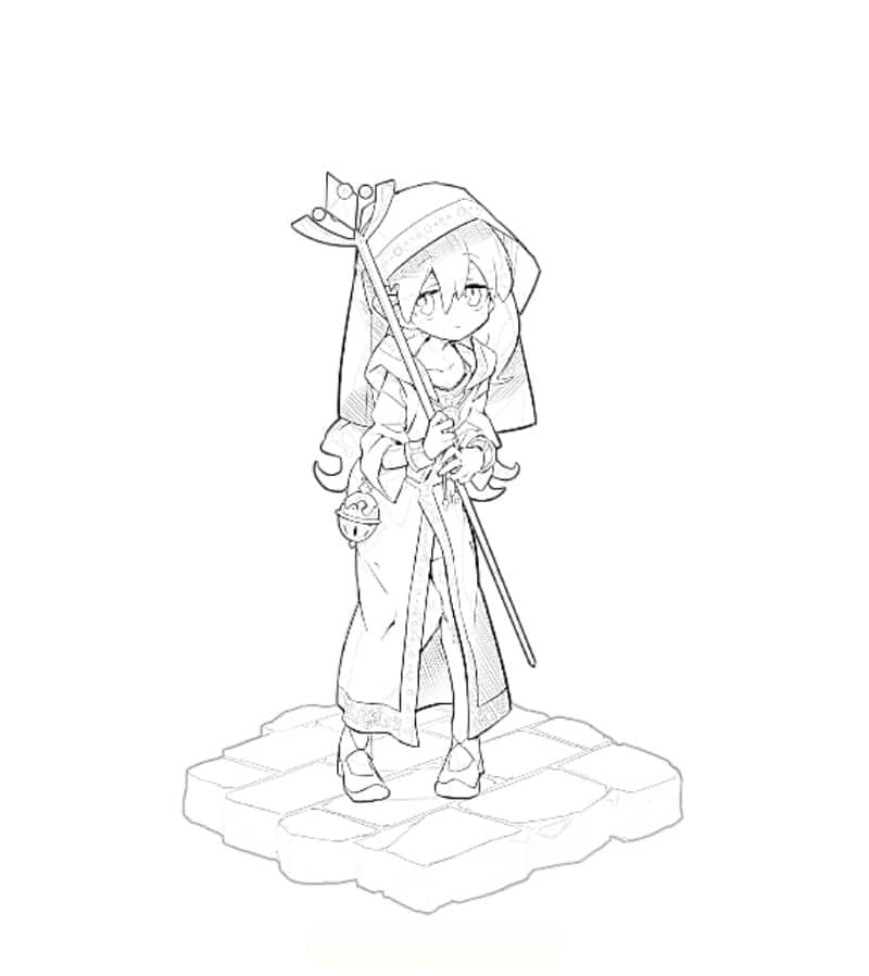 10张拿着法杖的可怜胆小的魔法少女游戏CG免费下载！