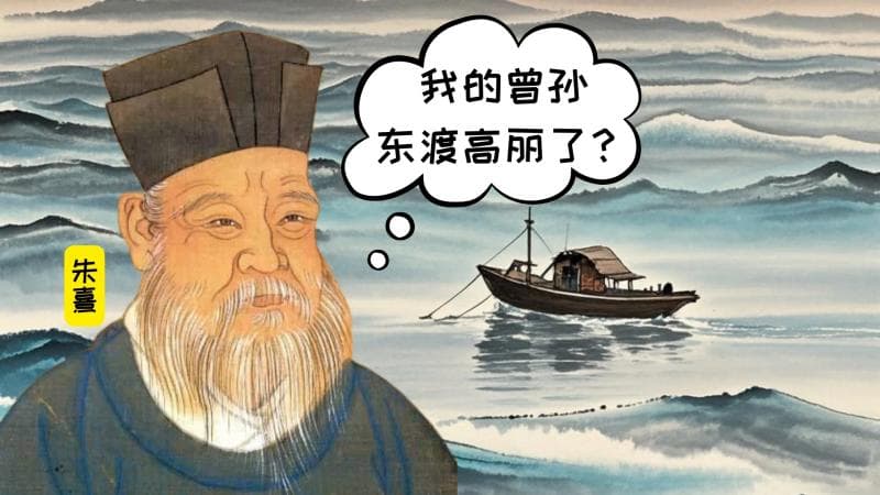 听说朱熹的曾孙移居高丽，现在至少有18万后人了？