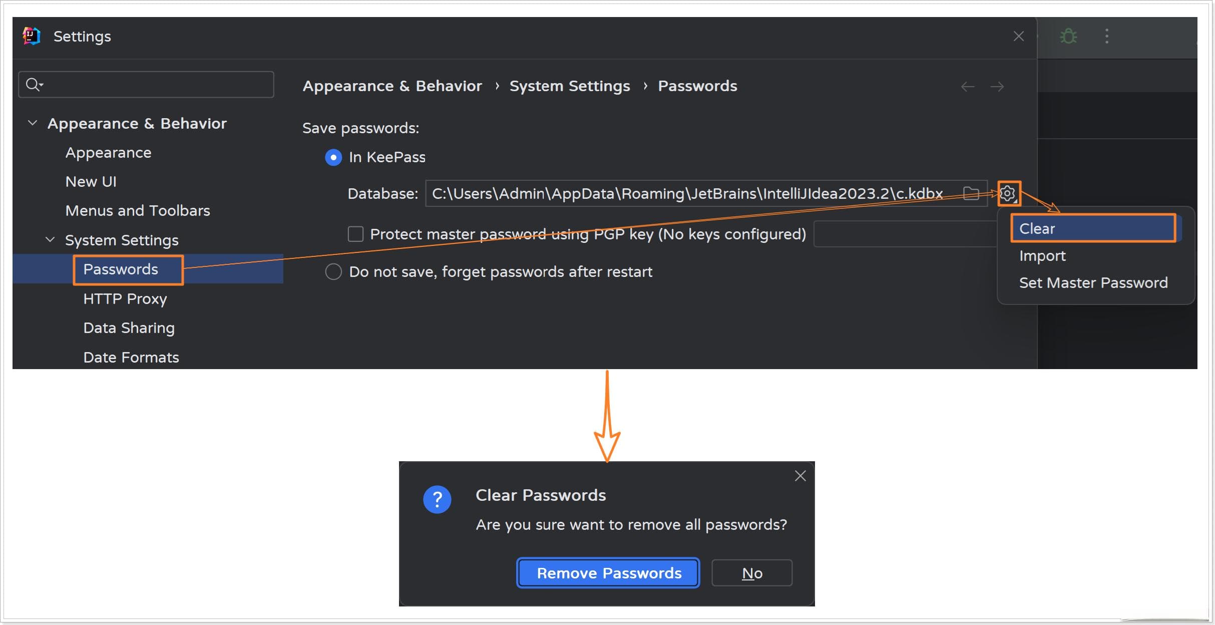 IDEA开发工具Git凭证清除指南