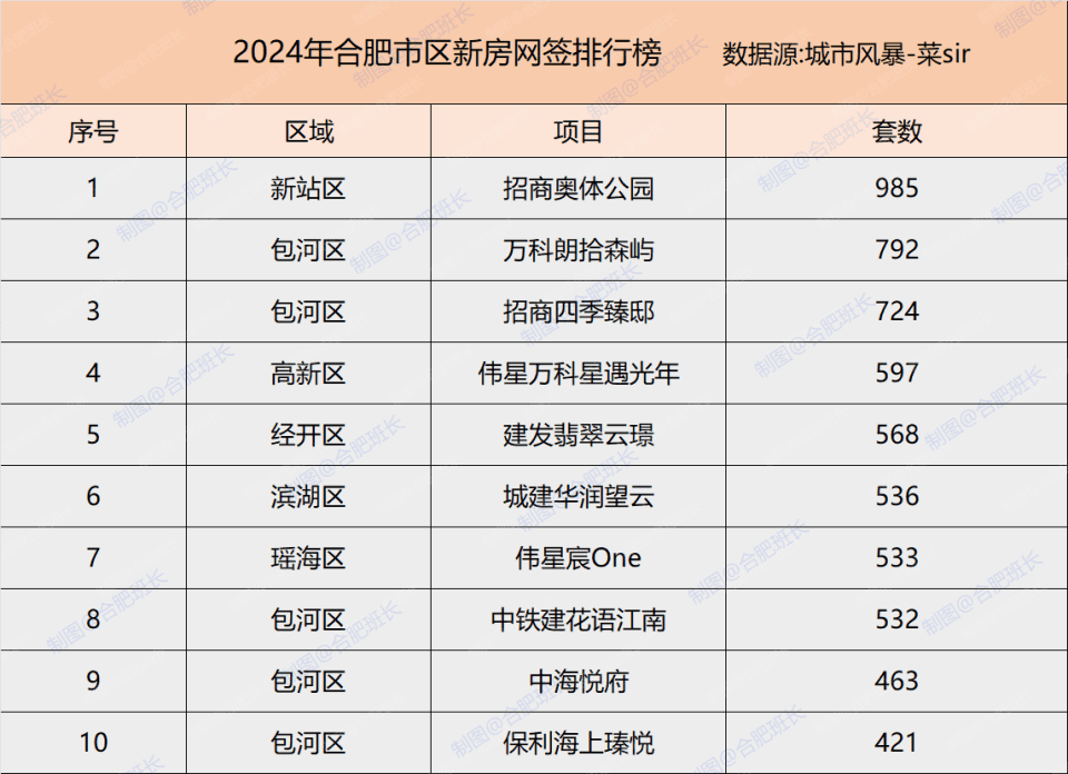 2024年合肥二手房成交量TOP10小区全解析