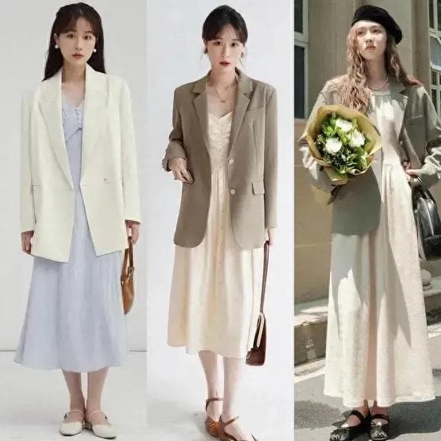 这才是适合小个子女生的显高穿搭：短外套+裙子的黄金搭配法则