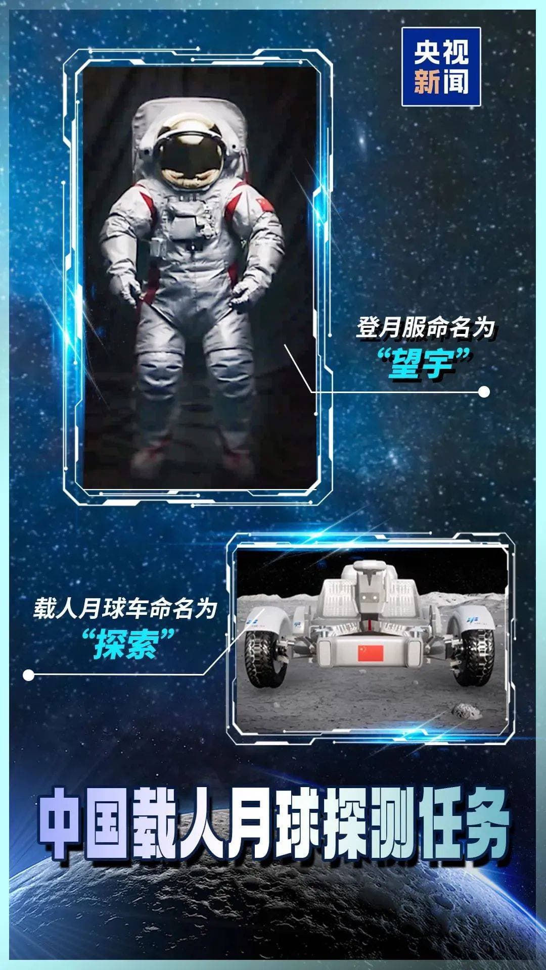 中国载人登月“望宇”“探索”命名确定，女航天员能否圆梦月球？