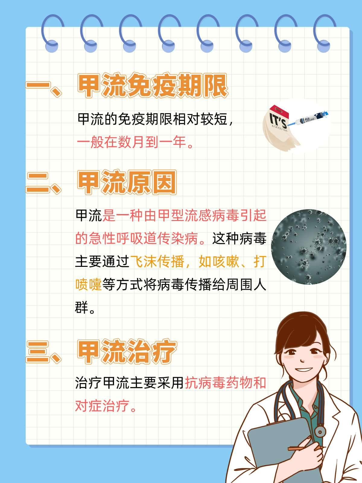 得一次甲流能免疫多久？你知道吗？