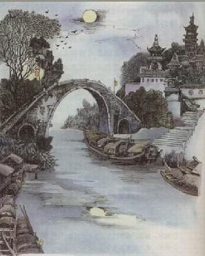 “月落乌啼霜满天 江枫渔火对愁眠”的作者出处及全诗翻译赏析
