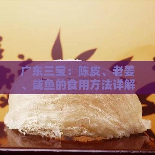 广东三宝：陈皮、老姜、咸鱼的食用方法详解