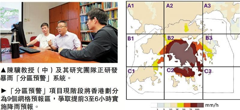 香港大学研发暴雨“分区预警”系统：精准防灾新突破