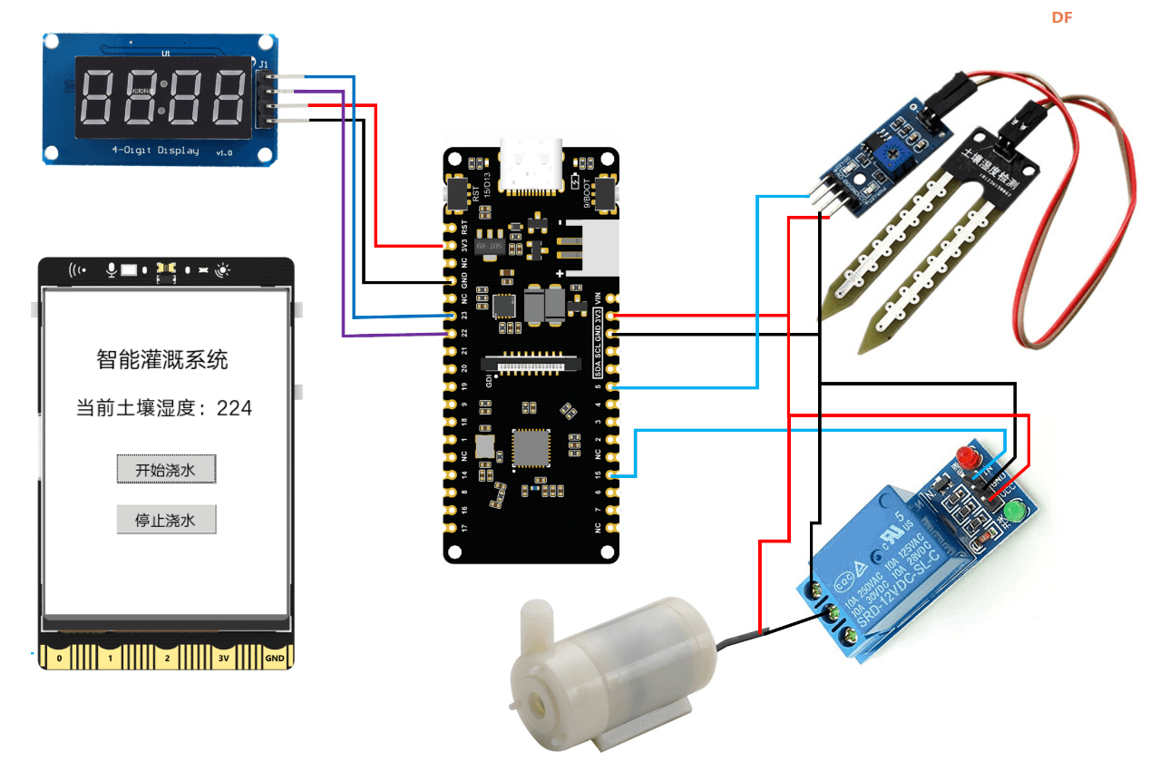 基于ESP32 C6的物联网浇花系统制作教程