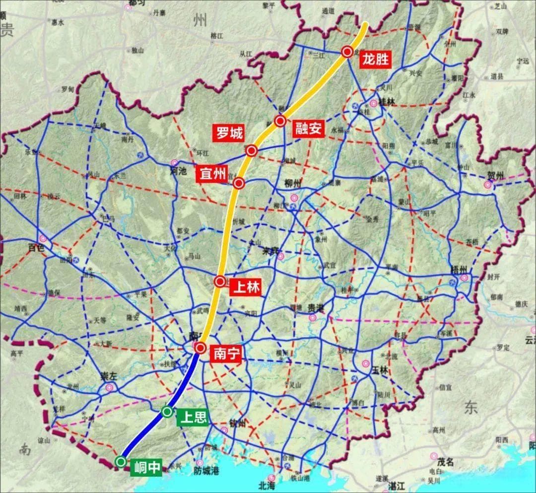 2025年，广西这条全长约606公里的高速将迎来全线开工建设