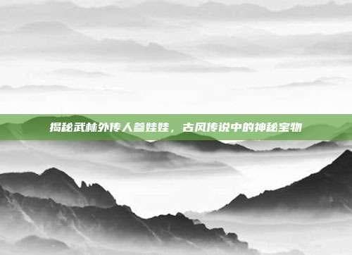 揭秘武林外传人参娃娃，古风传说中的神秘宝物