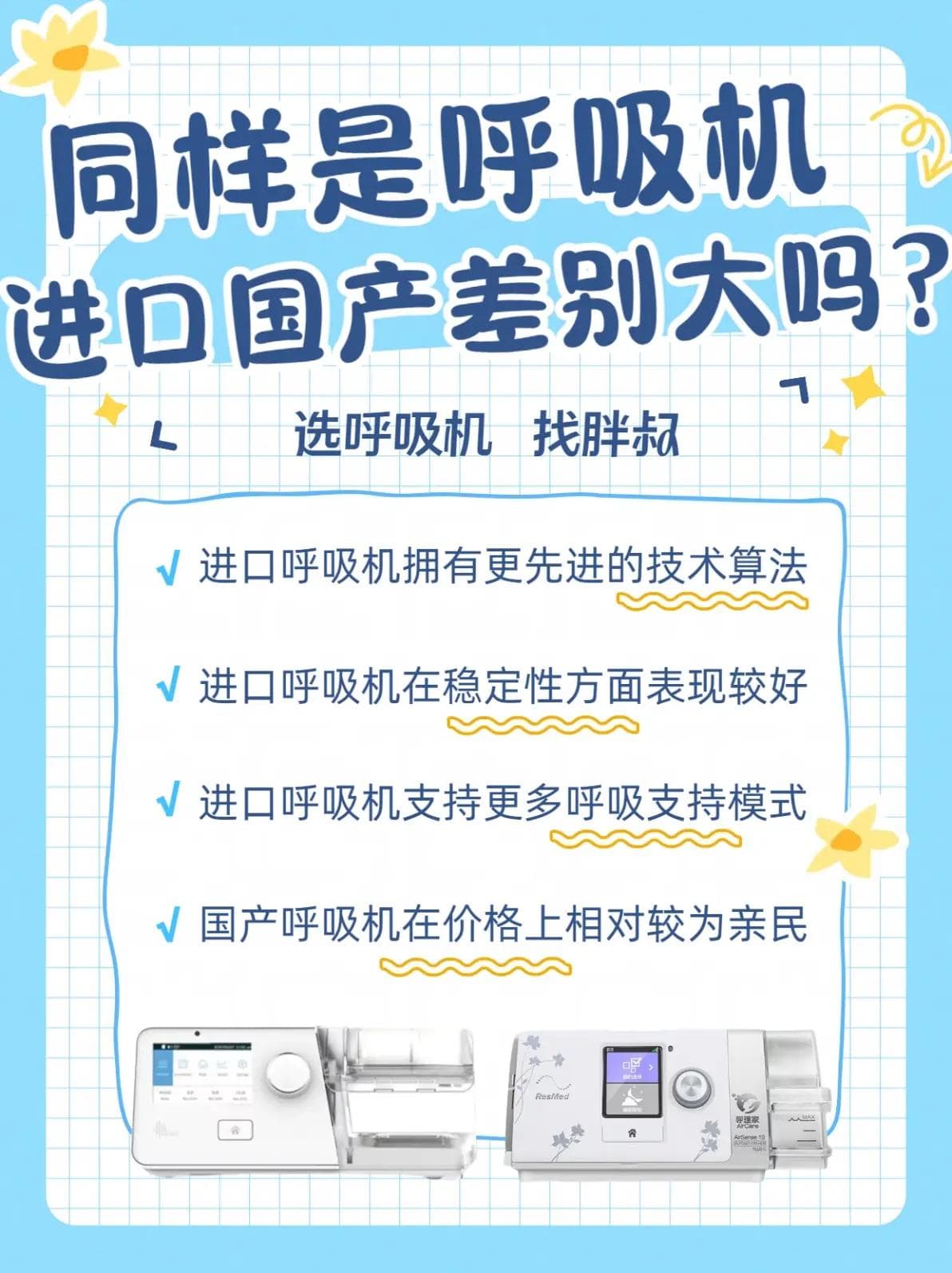 同样是呼吸机，进口国产差别大吗？