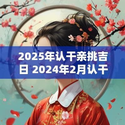 2025年认干亲挑吉日
