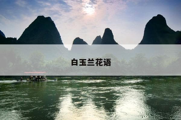 白玉兰花语：纯洁、高贵与真挚的象征
