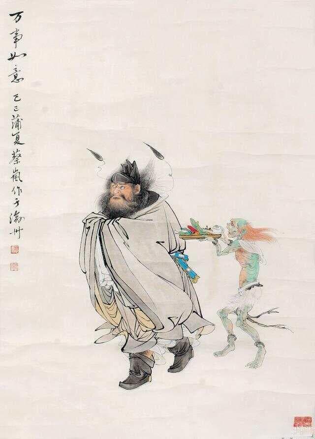 淡雅的色彩，墨彩交融的技巧——蔡岚工笔人物作品