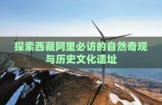 探索西藏阿里必访的自然奇观与历史文化遗址