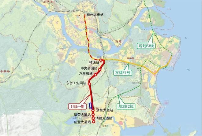 福州S1线福清段规划敲定：4站点位公布，预留延伸至江阴半岛