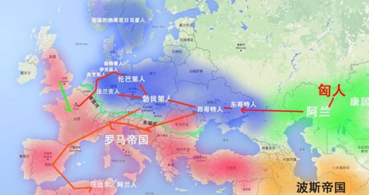 最新全基因组分析揭示欧洲匈人的遗传起源—匈人来自华北和蒙古