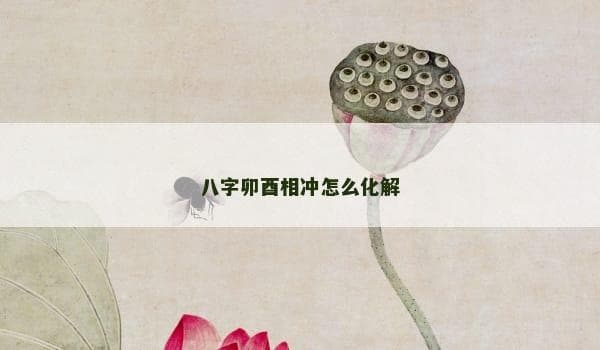 八字命理中的卯酉相冲：本质解析与化解之道
