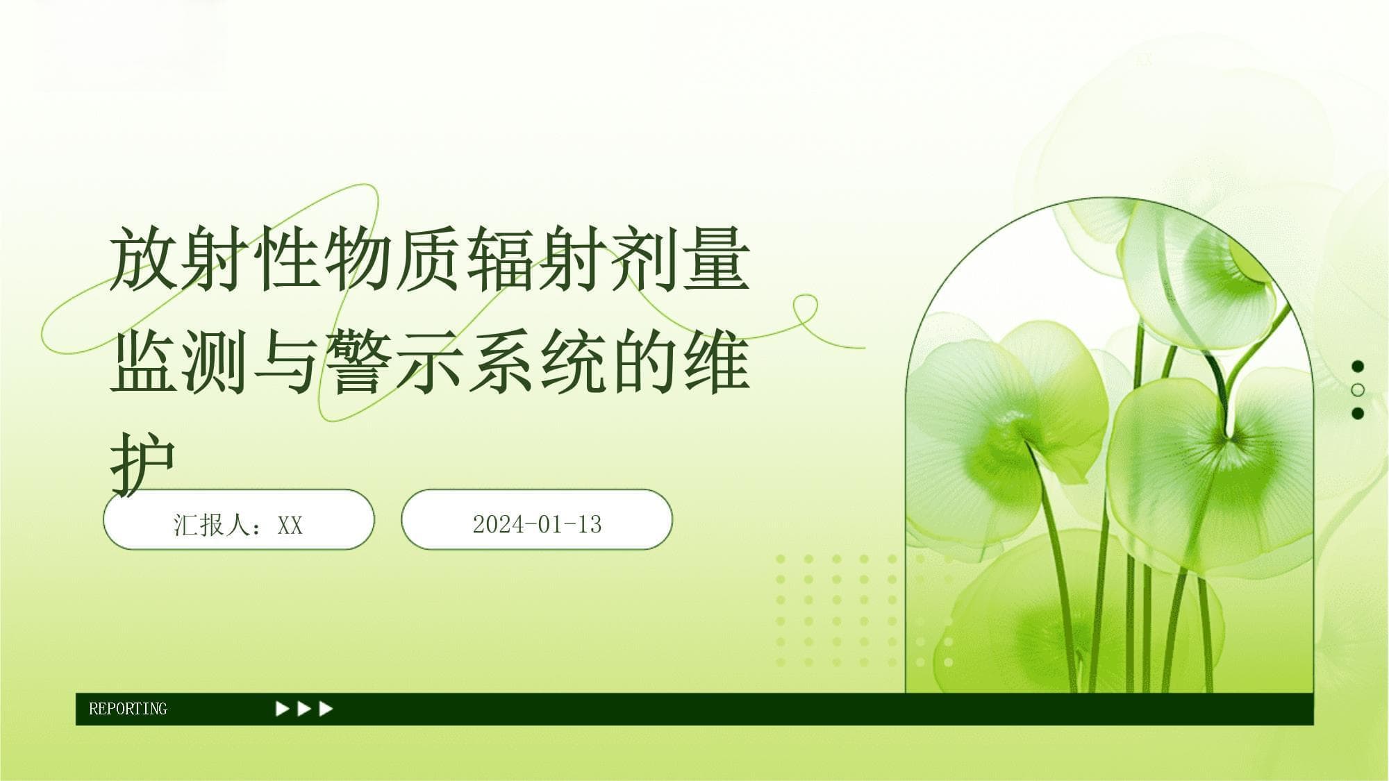 放射性物质辐射剂量监测与警示系统的维护